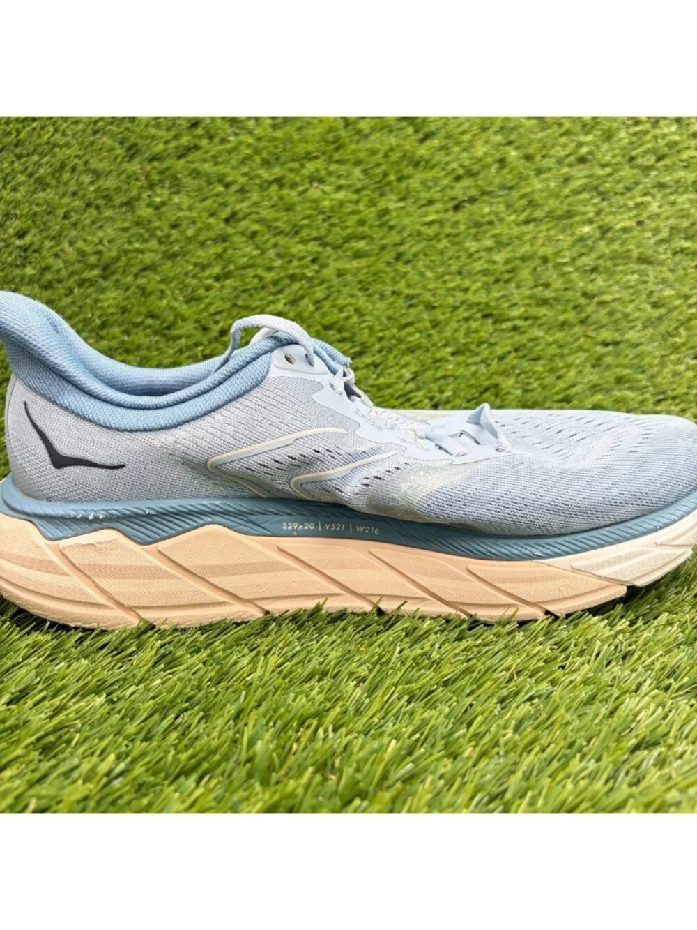 Hoka One One Arahi 5 Womens Size 9 Blue White Athletic Running Shoes Sneakers